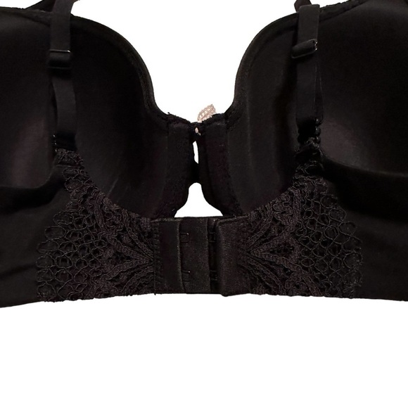 Victoria's Secret Bra Lightly Lined Lace-Cup Demi Bra, Black, 36C - Picture 5 of 9